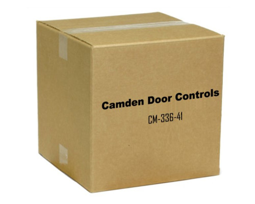 Camden Door Controls CM-336-41 Battery Powered Touchless Switch, Wireless, Hand Icon and 'Wave to Open' text