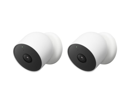 Google GA01894-US Nest Cam Outdoor Camera, Battery, 2 Pack-CLEARANCE ITEMS-NEW