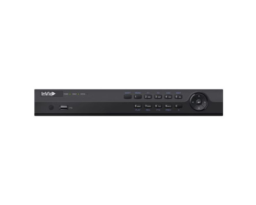 InVid UN1B-8X8 8 Channels 4K Network Video Recorder with 8 Plug & Play Ports, No HDD