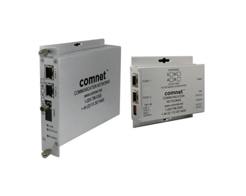 Comnet CNFE2002M1APoE/M 1 Fiber 2 Channel 100 Mbps Media Converter