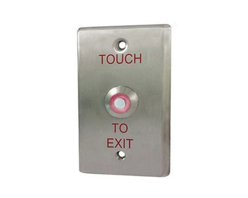 MDY Group AC76200 Exit Touch Switch Button, Bicolor with Red Illuminator