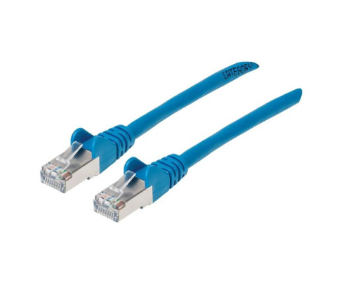 Intellinet 741514 Cat6a S/FTP Patch Cable, 25 Feet, Blue