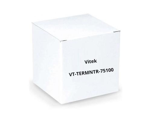 Vitek VT-TERMNTR-75100 BNC Terminator 75 Ohm, 100 Pack