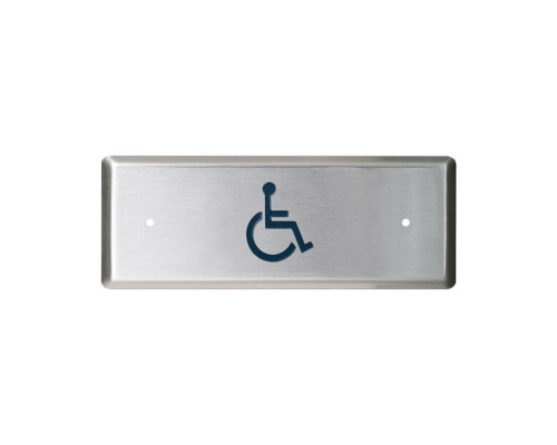 Camden Door Controls CM-25H-2-WT Horizontal Narrow push plate switch Wheelchair graphic Boot and water tight coating