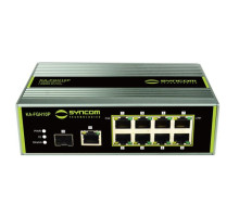 Syncom KA-FGH10P 8 Port Hardened Fast Ethernet PoE Switch with 1 Port Gigabit Ethernet Uplink and 1 Port SFP