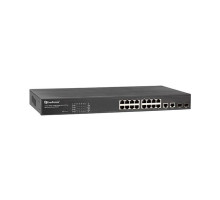 Everfocus EPOE16E 16-Port Rackmount Web Smart PoE Switch