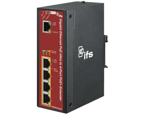 Interlogix POE303-EX-4P POE 60W Extender with 4-Port PoE Switch