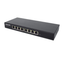 Intellinet 561679 PoE-Powered 8-Port Gigabit Ethernet PoE+ Switch with PoE Passthrough