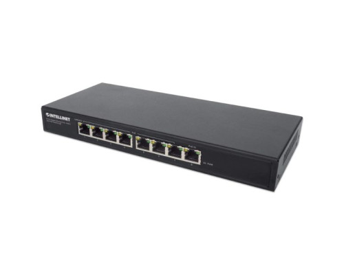 Intellinet 561679 PoE-Powered 8-Port Gigabit Ethernet PoE+ Switch with PoE Passthrough