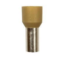 Eclipse Tools 701-044 Insulated Beige Wire Ferrules, 2 AWG x 30mm, 25 Pcs