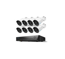 Reolink RLK16-410B8-5MP 5MP 8 Bullet PoE Security Camera System Kit with 16-Channel NVR, 4TB HDD