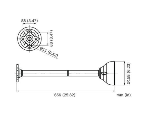 Bosch VDA-70112-PMT Pendant Mount Bracket