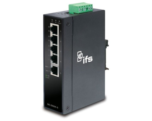 Interlogix GE-DSGH-5.b 5-Port Industrial Gigabit Unmanaged Switch