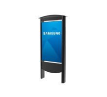 Peerless-AV KOP2555-OHF Outdoor Smart City Kiosk Enclosure for 55' Samsung OH55F Displays, Black