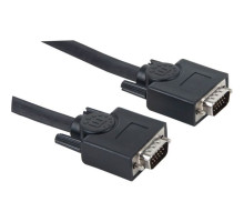 Manhattan 372978 SVGA Monitor Cable HD15 Male / HD15 Male, 7.5 m (25 ft.), Black