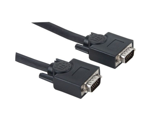 Manhattan 372978 SVGA Monitor Cable HD15 Male / HD15 Male, 7.5 m (25 ft.), Black