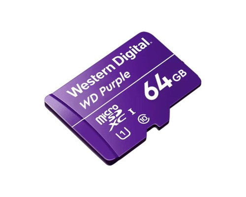 Avycon AVY-WDD064G1P0C WD Purple Surveillance 24/7 Drive, MicroSD Card, 64GB Capacity