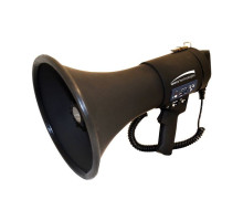 Speco ER390UMB All-Black 20W Watt Deluxe Megaphone with Siren