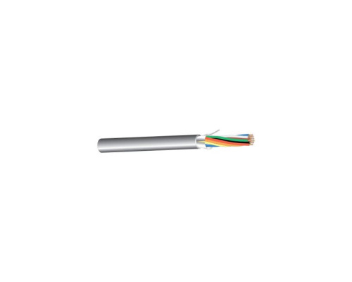 West Penn 253274BGY1000 Stranded Shielded Plenum Communication Cable, Gray, 1000'