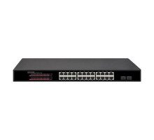 Cantek Plus CTN-P24-2S24X400A 24 Port Network Switch with 24 PoE/PoE+ Gigabit Ports