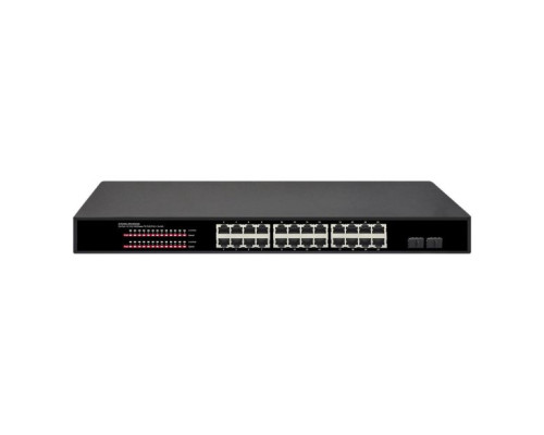 Cantek Plus CTN-P24-2S24X400A 24 Port Network Switch with 24 PoE/PoE+ Gigabit Ports