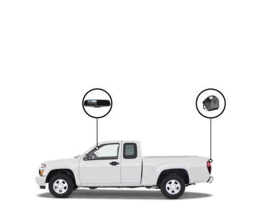 RVS Systems RVS-718506-01 480 TVL Chevy Colorado Mirror Monitor, Tailgate Camera, 33ft Cable