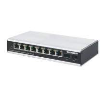 Intellinet 508261 Industrial 8-Port Gigabit Ethernet PoE+ Switch with 2 SFP Ports