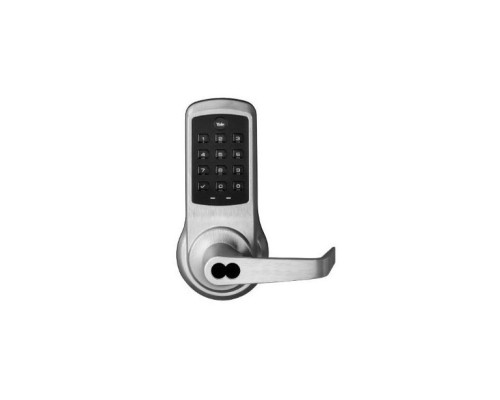 Yale NTB612-ZW3-626 Z-Wave nexTouch™ Push Button Keypad Lock with Cylinder Override - Satin Chrome