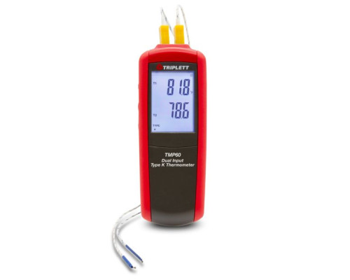 Triplett TMP60 Dual Input Type K/J Thermometer