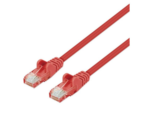 Intellinet 744164 Cat6 U/UTP Slim Network Patch Cable, 14 Feet, Red