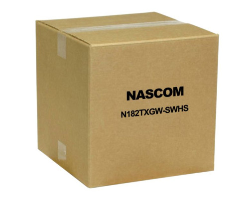 Nascom N182TXGW-SWHS Surface Mount Terminal High Security Switch, Low Profile, Beveled Cover, Spacers, White