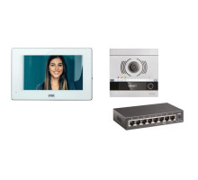 Urmet 1060-644 One-Family Expandable Video Kit with Alpha Entry Panel and 1741 Basic Video Door Phone