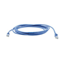 Kramer PC6A-LS508-3M CAT6A S/FTP 500MHz 26AWG Patch Cord Low Smoke & Halogen Free ,Blue, 10 Feet