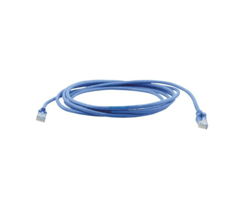 Kramer PC6A-LS508-3M CAT6A S/FTP 500MHz 26AWG Patch Cord Low Smoke & Halogen Free ,Blue, 10 Feet