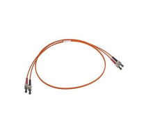 West Penn FI-2002-6 Duplex ST to ST Patch Cable 6 Feet, OM1