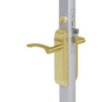 Adams Rite 2190-411-103-04 Dual Force Lock with Standard Flat Strike, Exterior Trim Set and 1-1/2