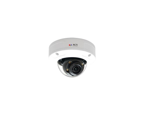 ACTi A96-B 2 Megapixel Outdoor Network IR Mini Dome Camera, Installation Cable at Back, 2.8mm Lens