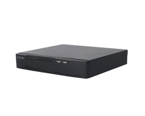 InVid SN1A-4X4-4TB 4 Channel NVR with 16 Plug and Play Ports, Body Temperature Detection & Facial Recognition, 4TB