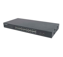 Intellinet 561044 24-Port Gigabit Ethernet Switch with 2 SFP Ports