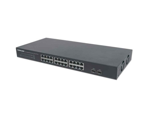 Intellinet 561044 24-Port Gigabit Ethernet Switch with 2 SFP Ports