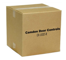 Camden Door Controls CX-LED2-R Single Gang, 2 LEDs, Blank, 12/28 VDC, Red LED, Mounted In Faceplate