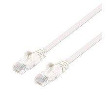 Intellinet 751537 Cat6 U/UTP Slim Network Patch Cable, 7 Feet, White