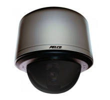 Pelco SD423-PG-0-X 540 TVL Analog Smoked Indoor / Outdoor Dome Camera, 23X, Light Gray, PAL