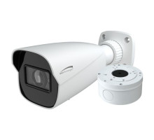 Speco O8B8 8 Megapixel IP Bullet Camera with 2.8mm Lens, Advanced Analytics, Includes Junction Box, White, NDAA