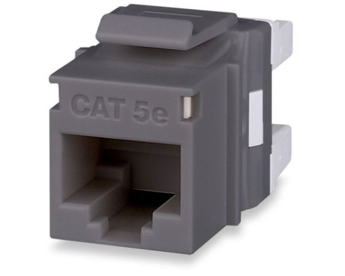 West Penn KJ458MT-C5E-GY Category 5e MT-Series High-Density Keystone Jack, T568A/B, Gray