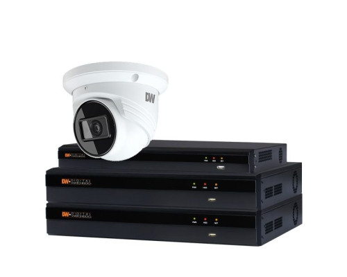 Digital Watchdog DW-VP9T9KIT24 4 Channel Plug-And-Play PoE NVR, 2TB with 4 X 5MP Fixed Vandal Turret Cameras