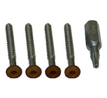 Alpha 10440BR Panel Tamper Screws+Tool - Brown