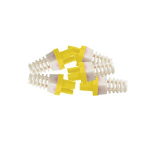 Platinum Tools 105010 Strain Relief (Yellow) for Cat6+ Connector 500 Pack