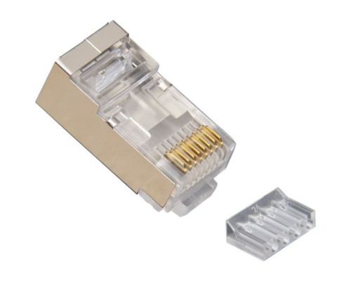 Platinum Tools 106205 CAT6 Shielded, 2-Piece RJ45 Connector 100 Pack