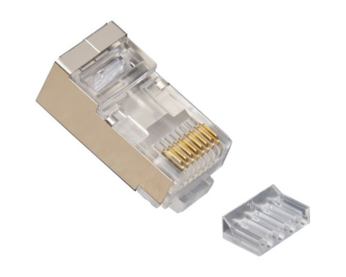 Platinum Tools 106206J CAT6 Shielded, 2-Piece RJ45 Connector, 100-Pk